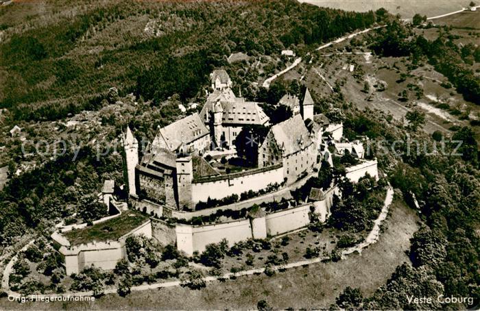 Coburg Bayern Veste Fliegeraufnahme