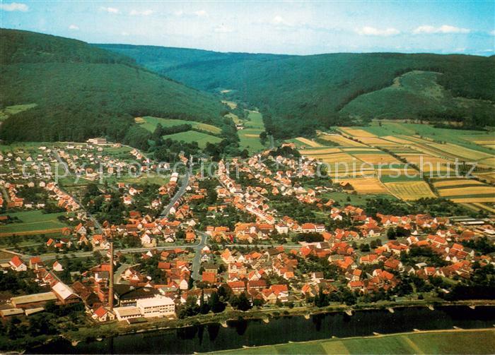 Reinhardshagen Fliegeraufnahme Gesamtansicht im Weserbergland