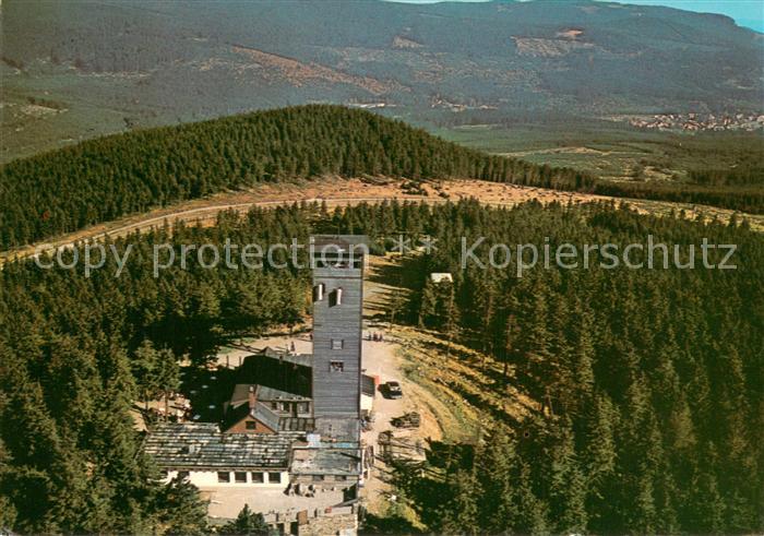 Braunlage Harz Fliegeraufnahme Wurmbergschanze mit Aussichtsturm Wumberggaststae