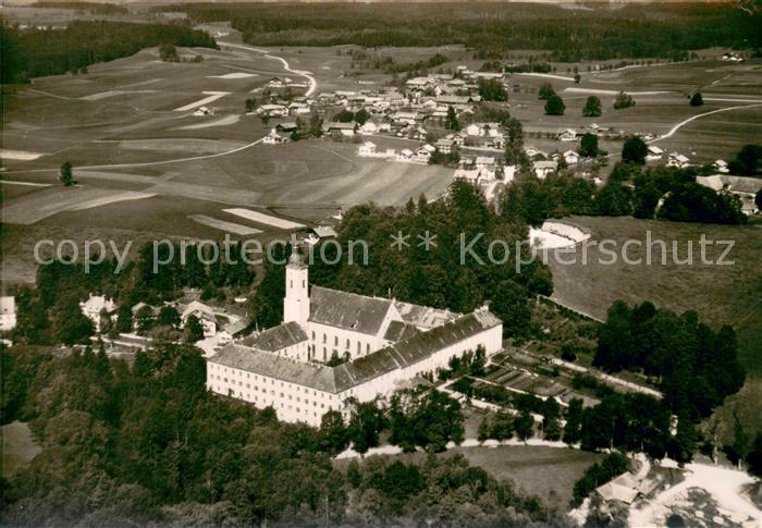 Schoenegg Dietramszell Fliegeraufnahme Gesamtansicht und Kloster Dietramszell