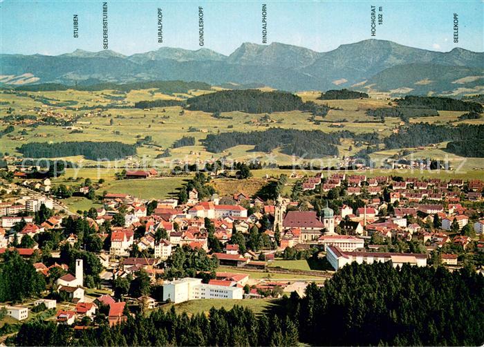 Lindenberg Allgaeu Fliegeraufnahme Panorama