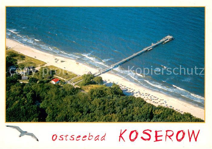 Koserow Ostseebad Usedom Fliegeraufnahme Strandpanorama