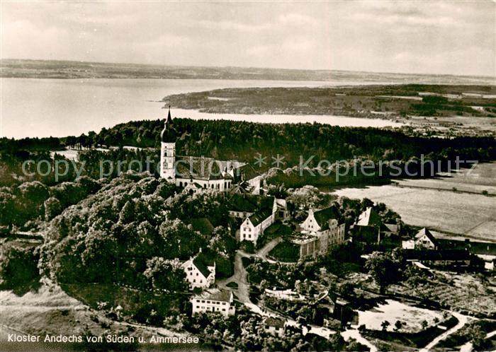 Ammersee Fliegeraufnahme Kloster Andechs m. Ammersee