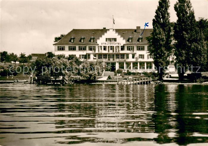 Insel Reichenau Bodensee Strandhotel Loechnerhaus Aussenansicht