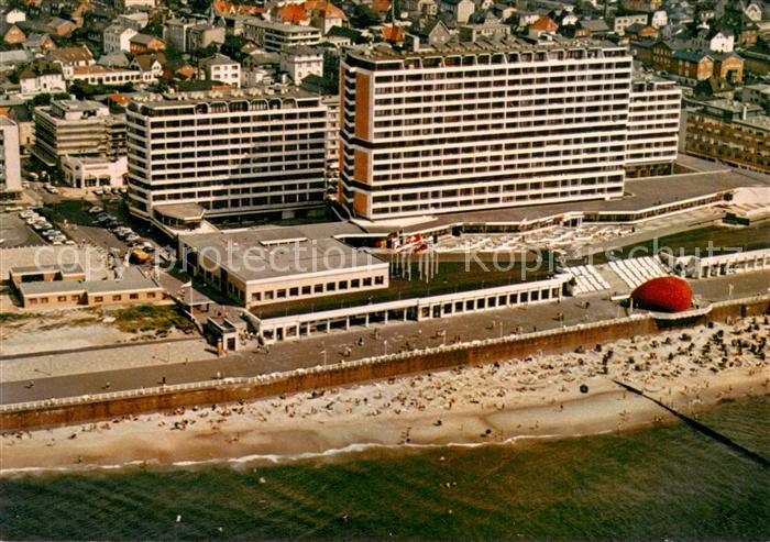 Westerland Sylt Fliegeraufnahme Kurzentrum Strand