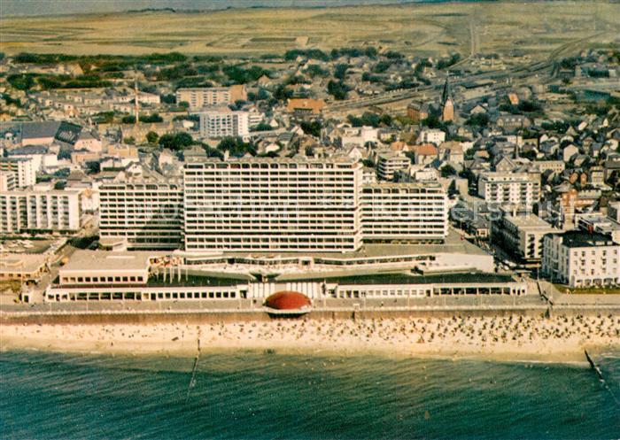 Westerland Sylt Fliegeraufnahme Kurzentrum Strand