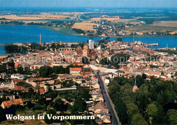 Wolgast Mecklenburg-Vorpommern Fliegeraufnahme Teilansicht Insel-Usedom