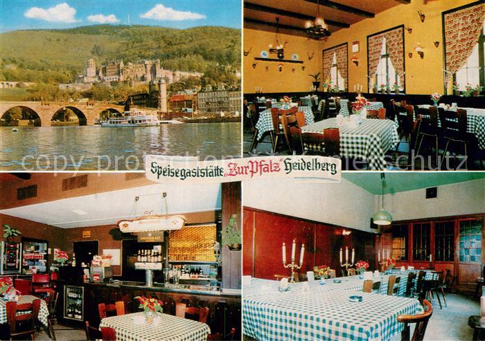 Heidelberg Neckar Speisegaststaette Zur Pfalz Teilansichten