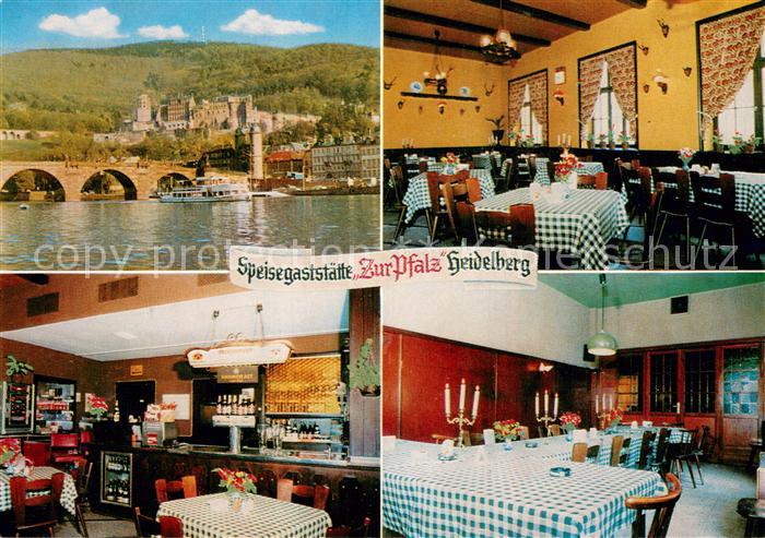 Heidelberg Neckar Speisegaststaette Zur Pfalz Teilansichten
