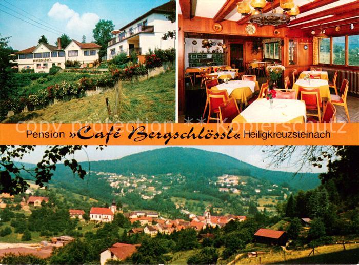 Heiligkreuzsteinach Pension Cafe Bergschloessl Teilansichten m. Informationen