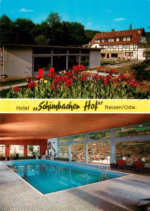 Reisen Odenwald Hotel Simbacher Hof Aussenansicht Hallenbad