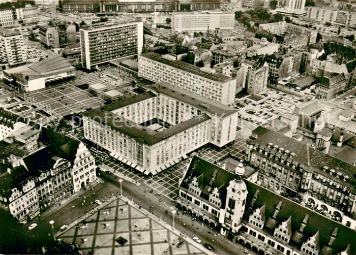 LEIPZIG Sachsen Fliegeraufnahme Altstadt