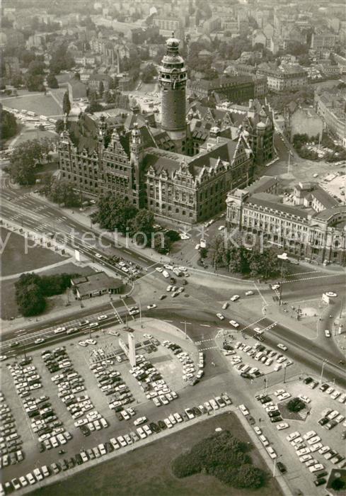 LEIPZIG Sachsen Fliegeraufnahme Rathaus