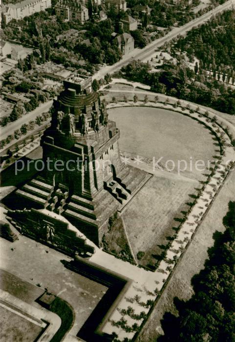 LEIPZIG Sachsen Fliegeraufnahme Leipziger Voelkerschlachtdenkmal