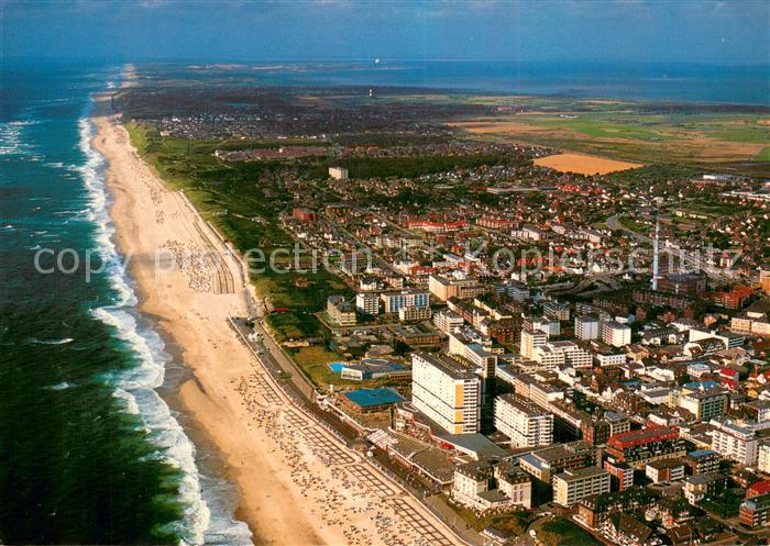 Westerland Sylt Fliegeraufnahme Strandpanorama
