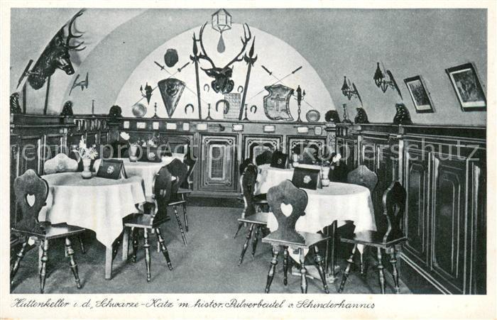 Ebernburg Huttenkeller in der Schwarzen Katz Historischer Pulverbeutel Schinderh