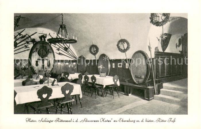 Ebernburg Historischer Sickinger Rittersaal in der Schwarzen Katz Schlosskeller