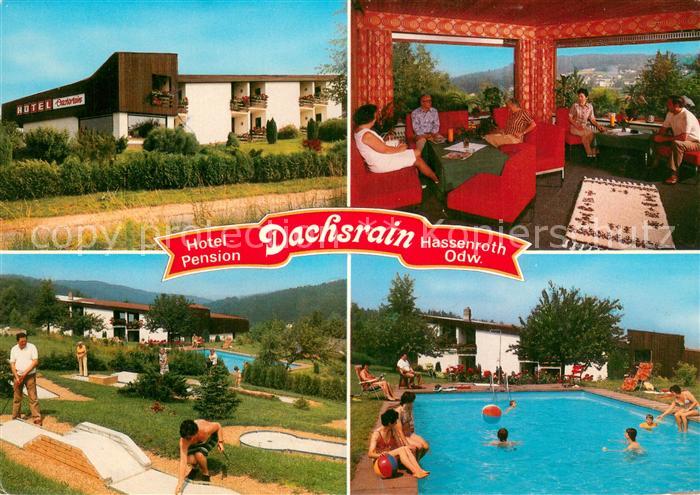 Hassenroth Hotel Pension Dachsrain Minigolf Swimming Pool
