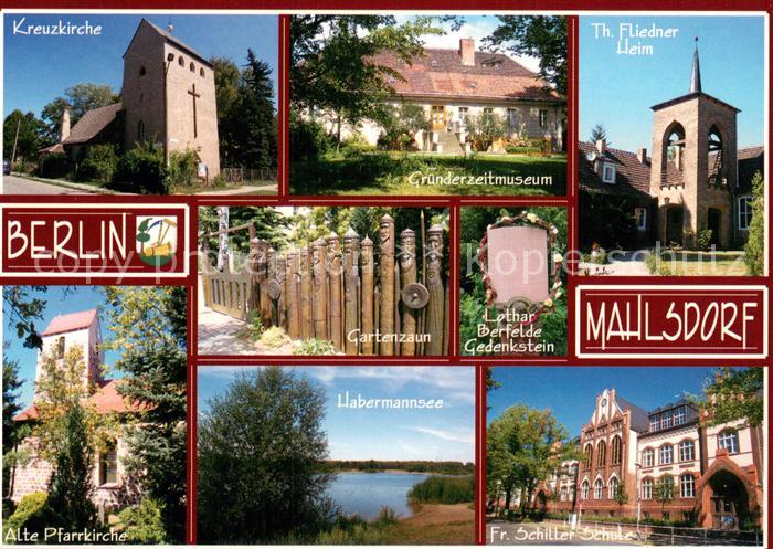 Mahlsdorf Berlin Kreuzkirche Gruenderzeitmuseum Fliedner Heim Pfarrkirche Haberm