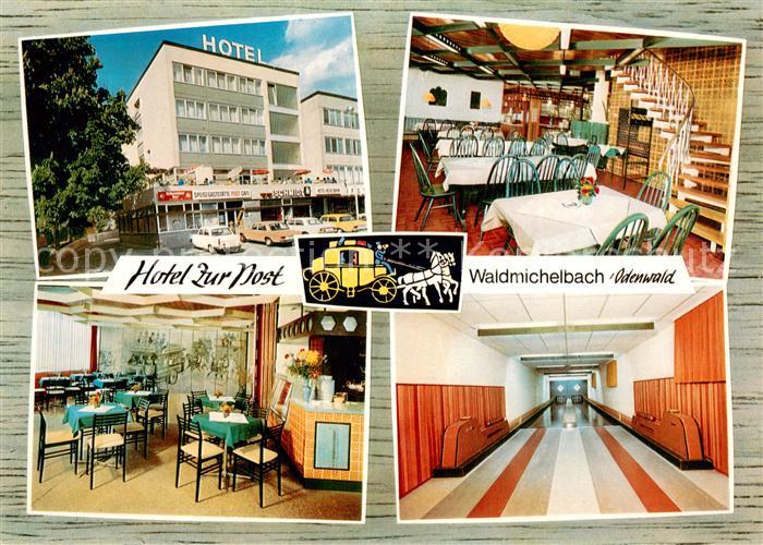 Waldmichelbach Hotel zur Post Restaurant Cafe Kegelbahn Postkutsche