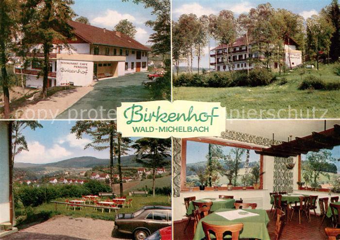 Waldmichelbach Restaurant Pension Birkenhof Panorama