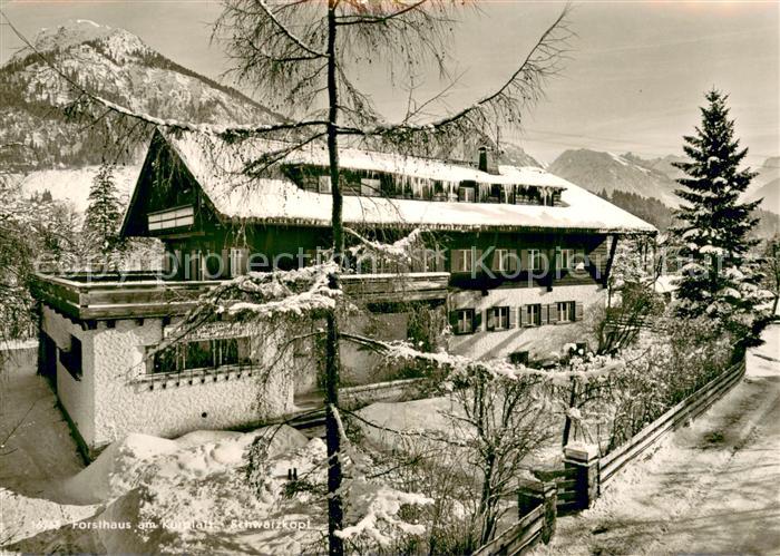 Oberstdorf Hotel Forsthaus am Kurpark Winter in den Alpen
