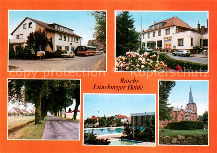 Rosche Uelzen Niedersachsen Gasthaus Pension Werner Kirche Freibad Landstrasse
