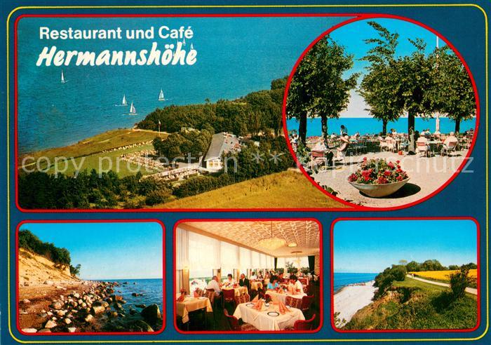 Travemuende Ostseebad Restaurant Cafe Hermannshoehe Terrasse Kueste Fliegeraufna
