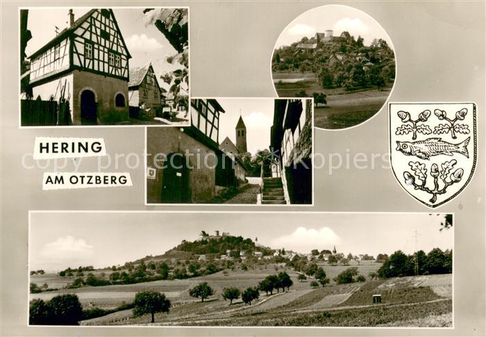 Hering Odenwald Ortsansichten Fachwerkhaus Kirche Landschaftspanorama Otzberg Wa