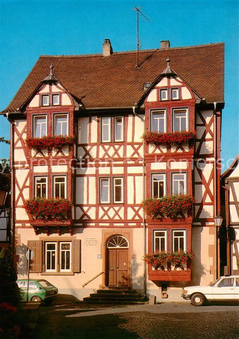 Buedingen Hessen Evangelisches Pfarramt 16. Jhdt. Fachwerkhaus