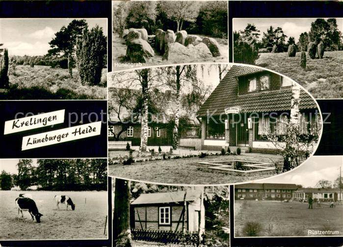 Krelingen Cafe Schroeder Huenengrab Heidelandschaft Landhuette Hermann Loens Rue