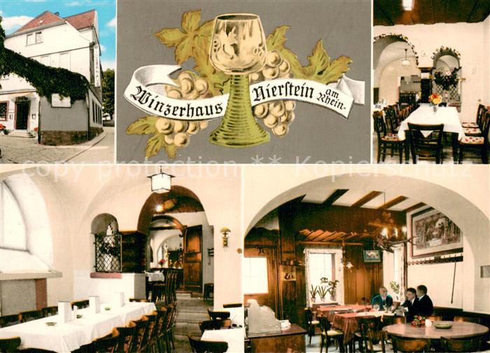 Nierstein Rhein Winzerhaus Gaststaette Restaurant