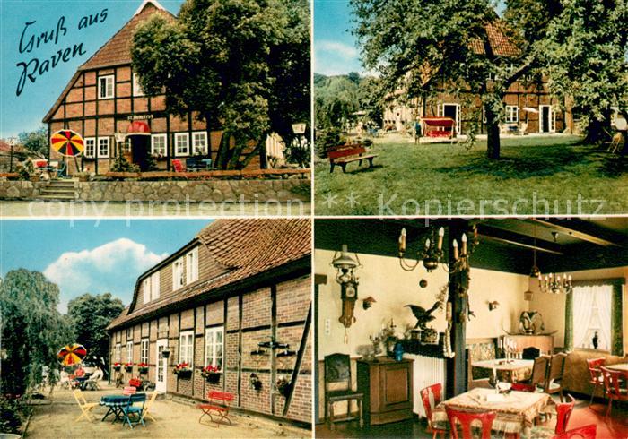 Raven Lueneburger Heide Landhaus St. Hubertus Gaststaette Terrasse Garten