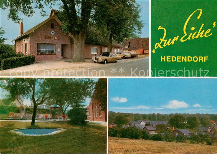Hedendorf Hotel Ausflugslokal Gasthaus zur Eiche Ortsansicht