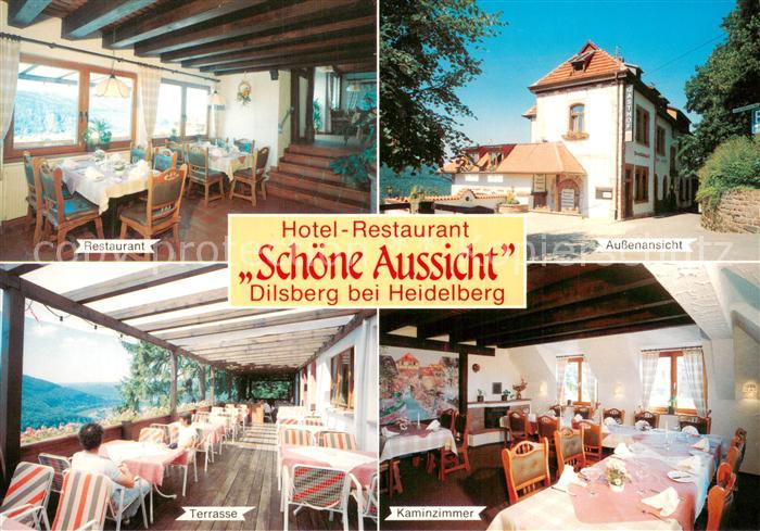 Dilsberg Hotel Restaurant Schoene Aussicht Terrasse