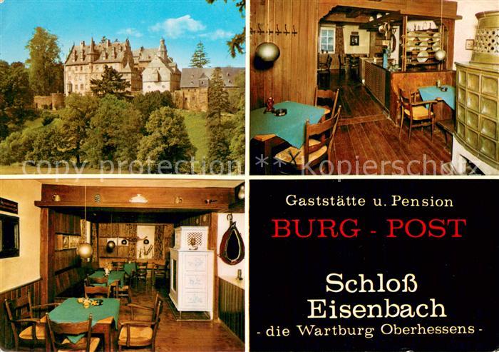 Eisenbach Lauterbach Gaststaette Pension Burg-Post Restaurant Schloss