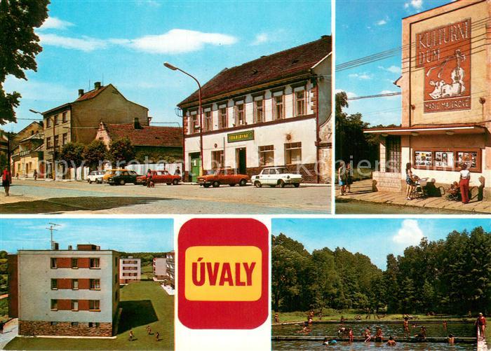 Uvaly Czechia Namesti a Kulturni dum Marie Majerove Sidliste Koupaliste