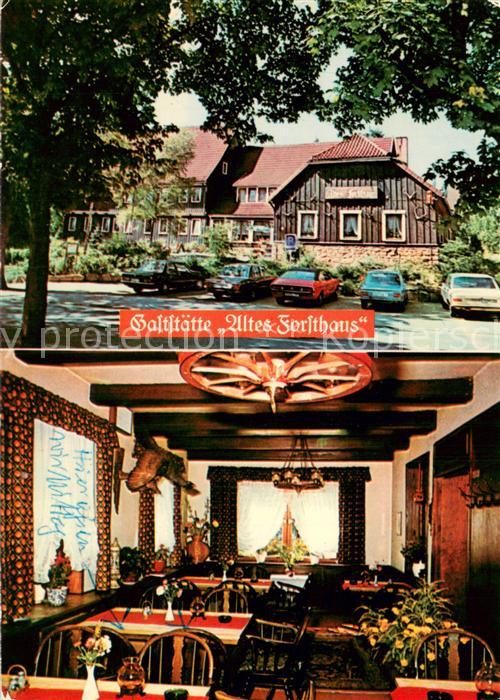 Braunlage Harz Gaststaette Altes Forsthaus Gaststube