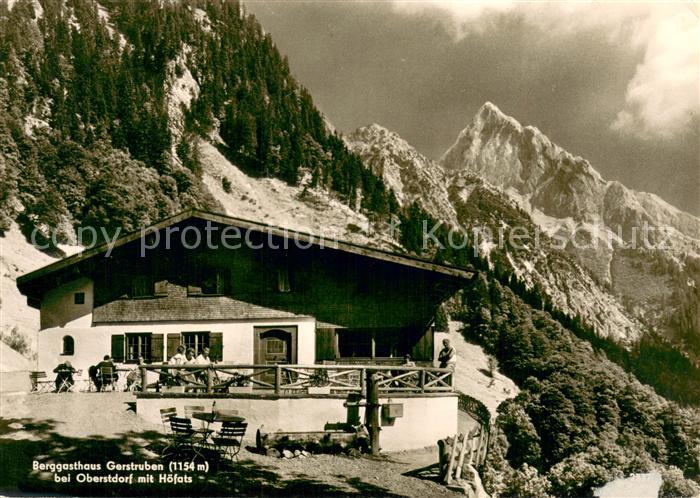 Oberstdorf Berggasthaus Gerstruben mit Hoefats