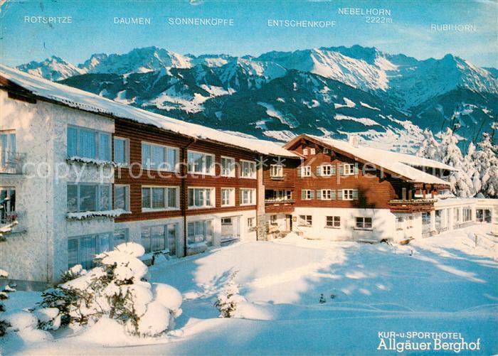 Sonthofen Oberallgaeu Kur und Sporthotel Allgaeuer Berghof