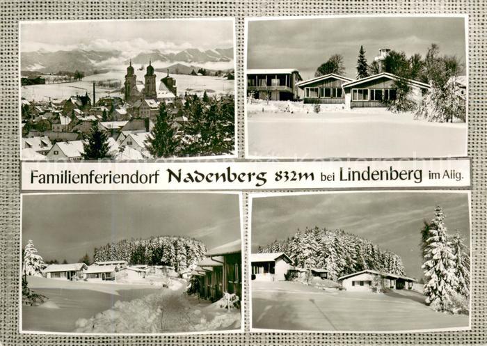 Lindenberg Allgaeu Familienferiendorf Nadenberg Panorama Winteridylle