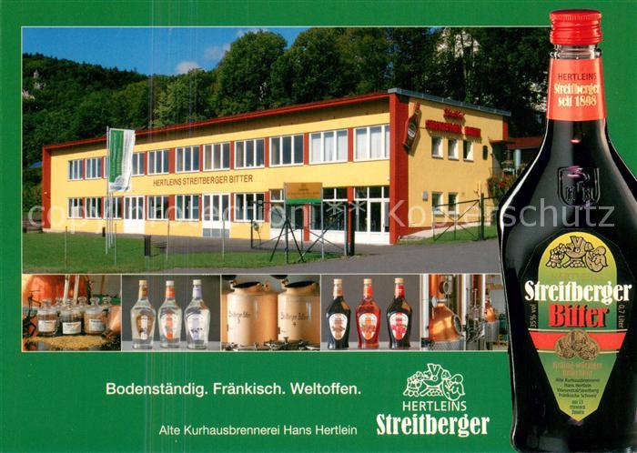 Streitberg Oberfranken Alte Kurhausbrennerei Hans Hertlein Streitberger Bitter