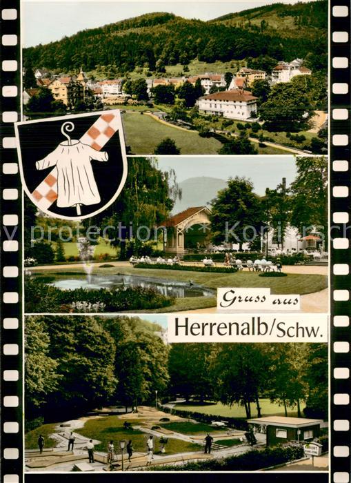 Herrenalb Bad Herrenalb Kurhaus Park Musikpavillon Minigolfanlage