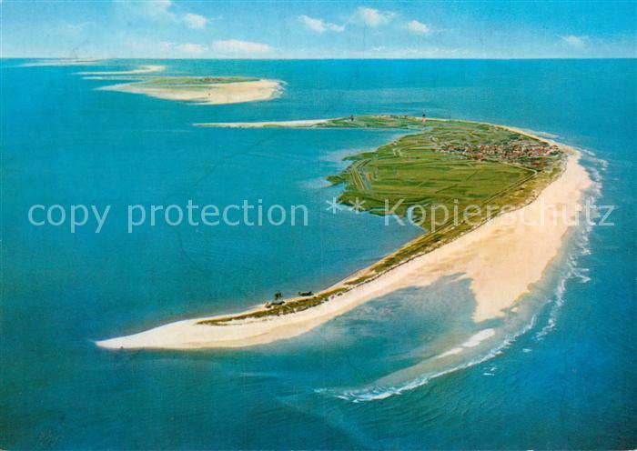 Wangerooge Nordseebad Fliegeraufnahme Gesamtansicht