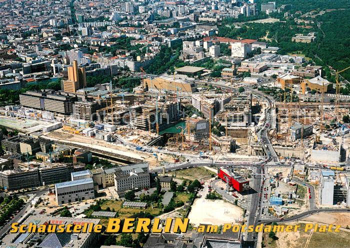 BERLIN  CITY Fliegeraufnahme Baustelle Potsdamer Platz