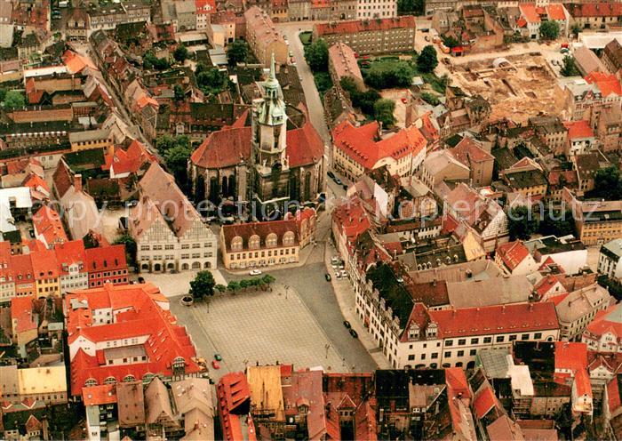 Naumburg Saale Fliegeraufnahme Marktplatz