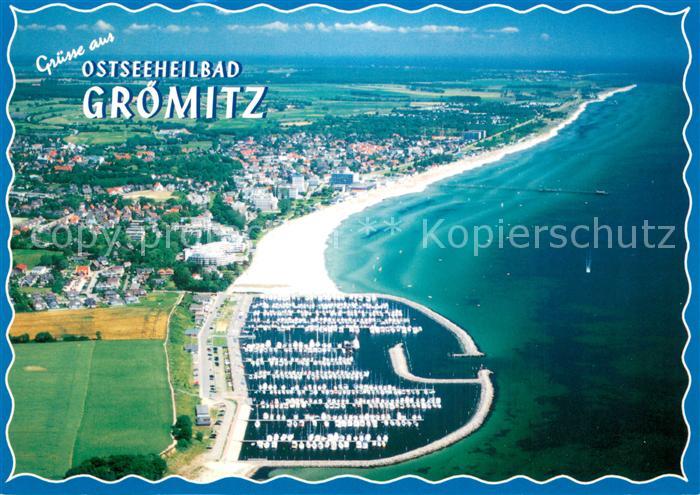 Groemitz Ostseebad Fliegeraufnahme Kuestenansicht