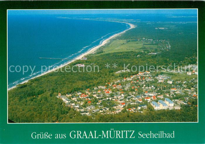 Graal-Mueritz Ostseebad Fliegeraufnahme Kueste