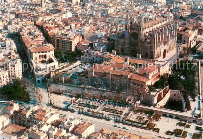 Palma de Mallorca Fliegeraufnahme Catedral y Huerto del Rey