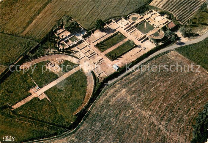 Montmaurin Fliegeraufnahme La ville Gallo-Romaine